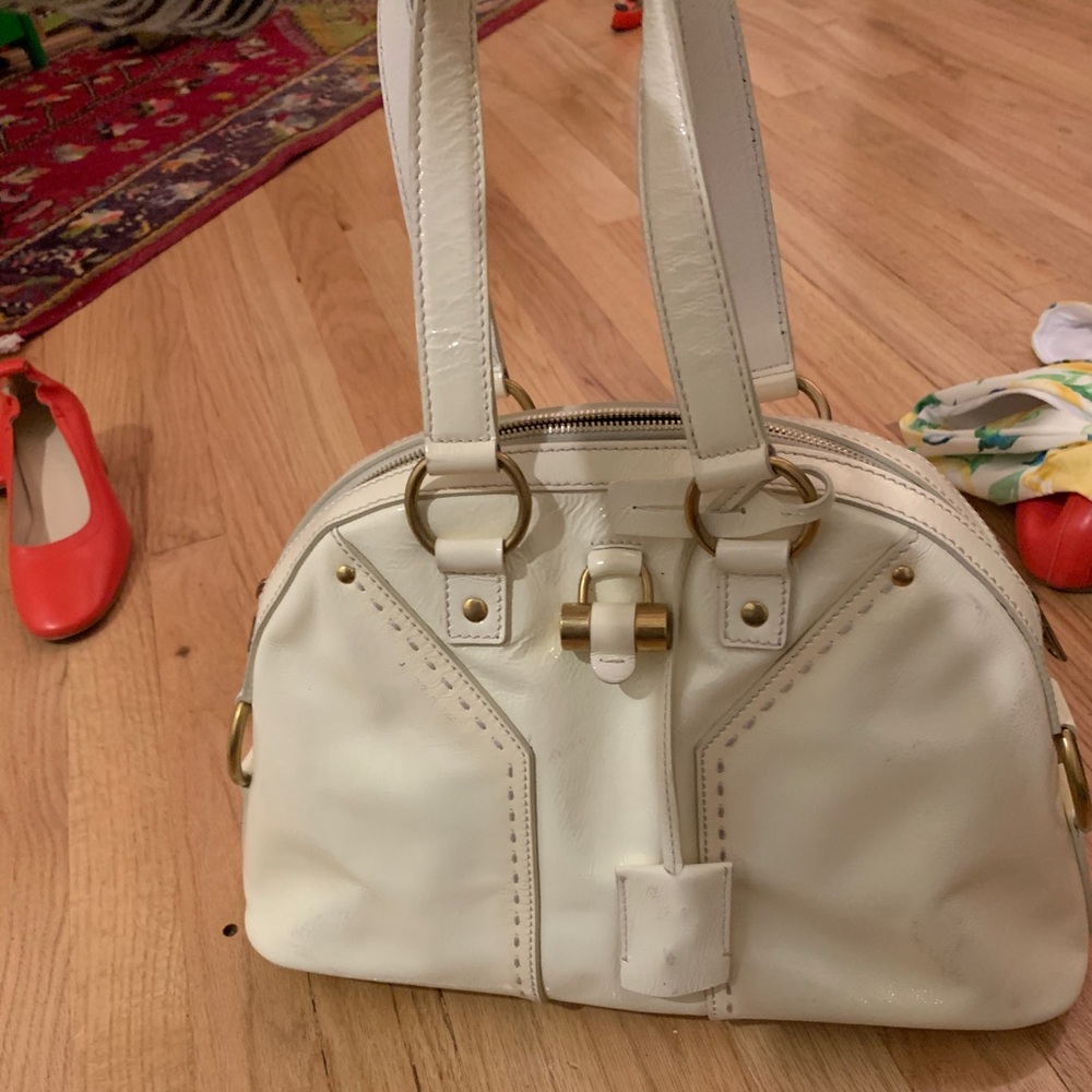 Beautiful cream YSL bag with original receipt